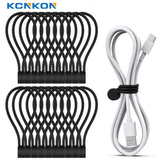 Reusable Twist Ties with Strong Magnet for Bundling and Organizing Cables,Headphone Cables,USB Charging Cords