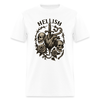Morbid Rags Men's T-Shirt | GILDAN 5000 - white