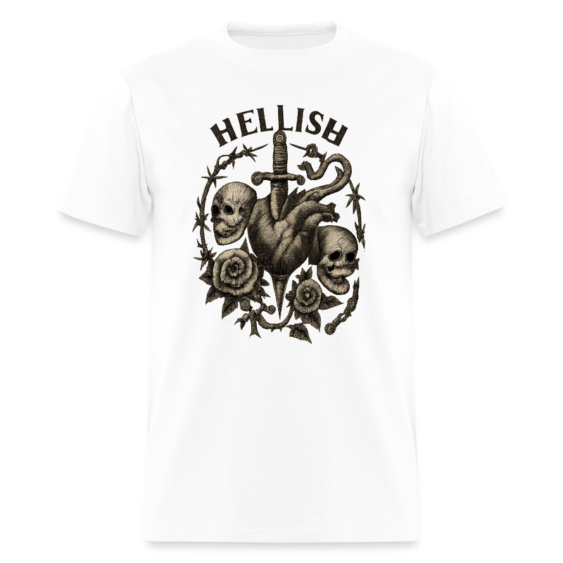 Morbid Rags Men's T-Shirt | GILDAN 5000 - white