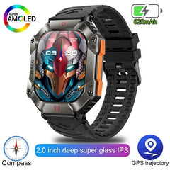 Outdoor Military Grade Smart Watch Men Compass Voice Call Sport Watches GPS Tracker Long Standby IP67 Waterproof Smartwatch Man
