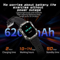 Outdoor Military Grade Smart Watch Men Compass Voice Call Sport Watches GPS Tracker Long Standby IP67 Waterproof Smartwatch Man